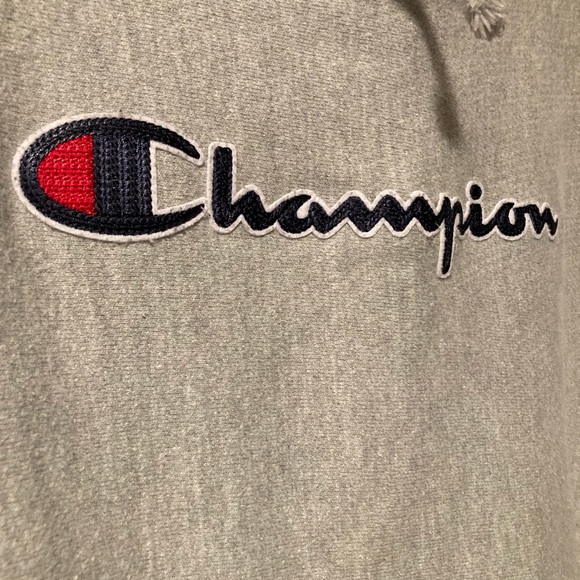 Vintage Champion Reverse Weave Embroidered Front Logo Pullover Sweatshirt Size M - Picture 4 of 6